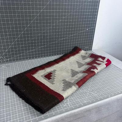 Navajo Blanket; Rust Brown Sand Colors 