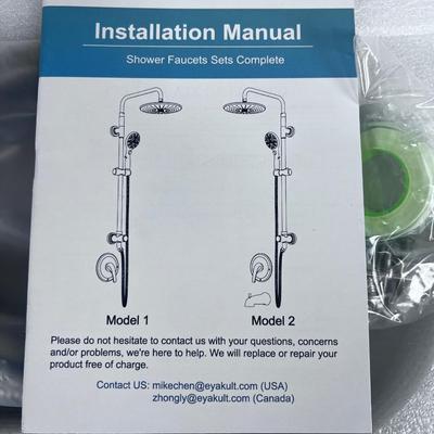 Sun Rise Satin Nickel Bath Set Shower Head 