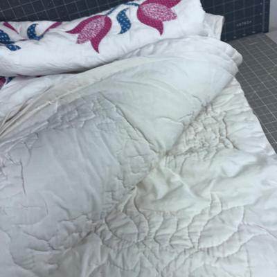 Screen Printed Vintage Quilted Comforted