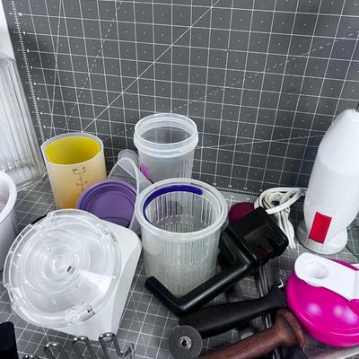 Grand Lot of Kitchen Stuff With Blending Mixer 