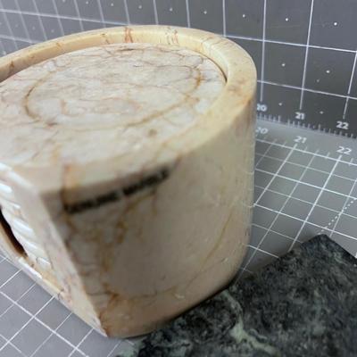 Marble Coasters (2) Sets Green & Tan 