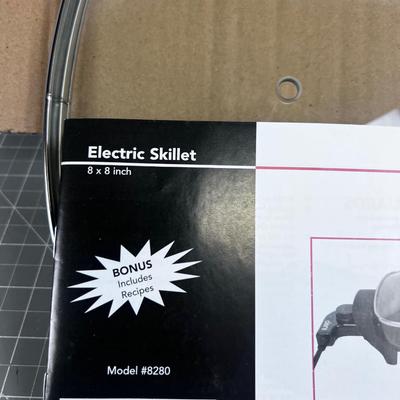 DENI 8" Square NEW Electric Skillet 