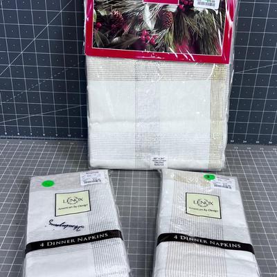 LENOX American by Design Table Cloth & Napkins