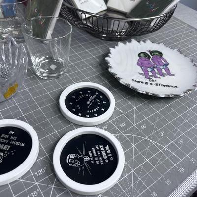 Mixed Lot of VINTAGE Bar Ware and such