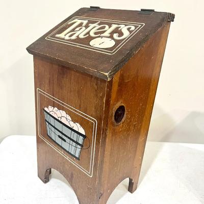 Vintage Kitchen Breadbox & Tater Bin