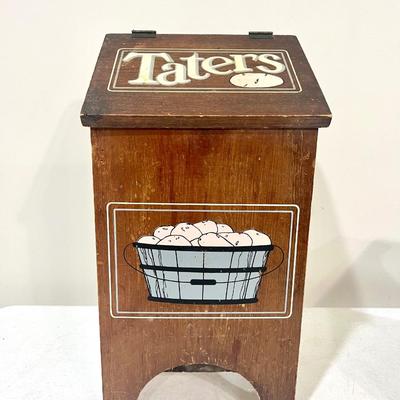 Vintage Kitchen Breadbox & Tater Bin