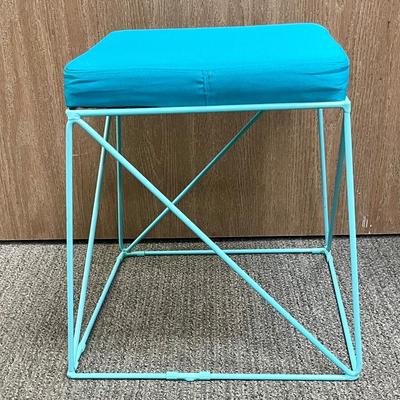 Padded Metal Framed Stool