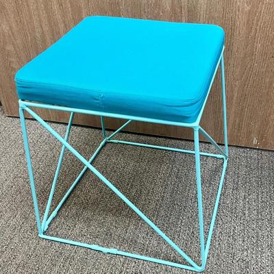 Padded Metal Framed Stool