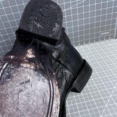 CUADRA Men's Black Cowboy Boots