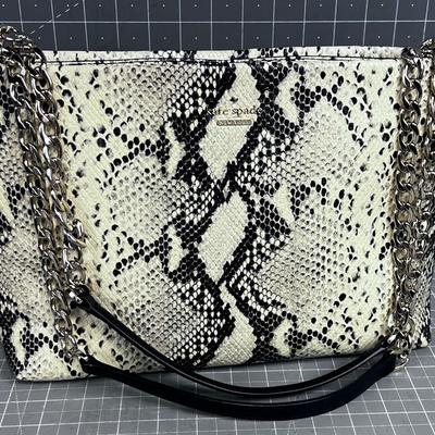 KATE SPADE Faux Snake Skin Purse