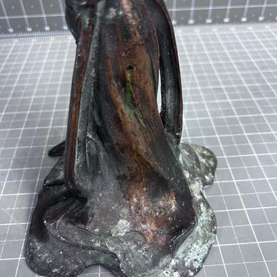 Bronze Art Nouveau CANDLE Stick 