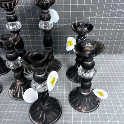 Large Lot of Candle Sticks (8) New 