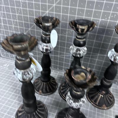 Large Lot of Candle Sticks (8) New 