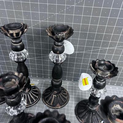 Large Lot of Candle Sticks (8) New 