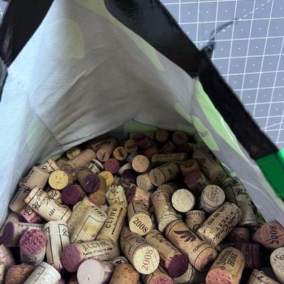 Shopping Bag full of Wine Corks. The Bragging Rights go with it. 