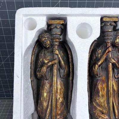 Bombay Angel Candle Holder Pair, Vintage