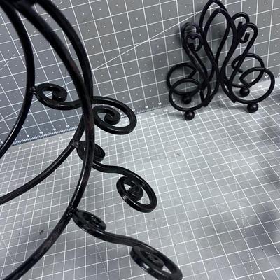 Lot of Metal Cradles and Racks 