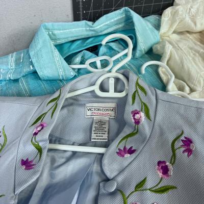 WOW! Embroidered Jackets and Nice office/Church Tops.