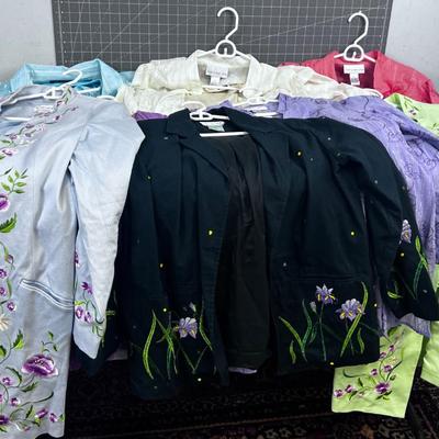 WOW! Embroidered Jackets and Nice office/Church Tops.