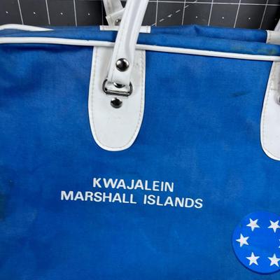 Marshall Islands Vintage TRAVEL Bag 1960's 