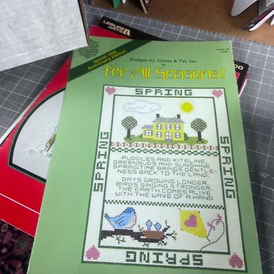 CRAFTERS DREAM! - Lot of Floss, books, Cross Stitch etc.