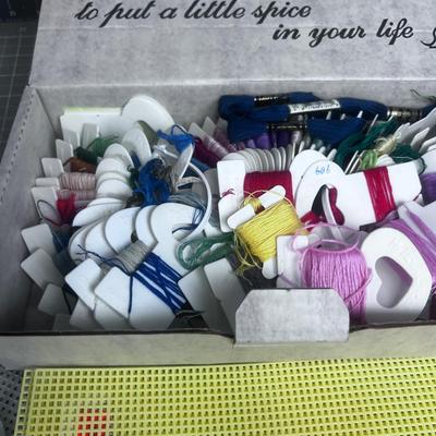 CRAFTERS DREAM! - Lot of Floss, books, Cross Stitch etc.