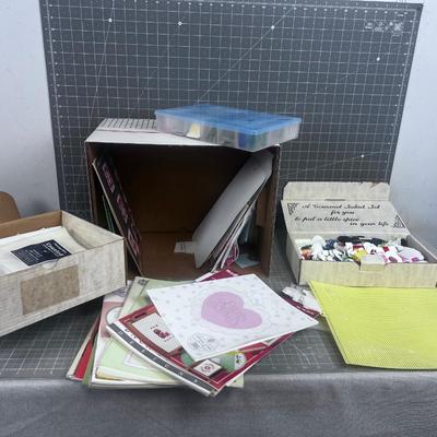 CRAFTERS DREAM! - Lot of Floss, books, Cross Stitch etc.