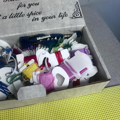 CRAFTERS DREAM! - Lot of Floss, books, Cross Stitch etc.