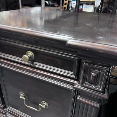 2 Dark Wood Night Stands 