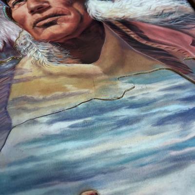 Layer 3 D Native American and Eagle in South West 