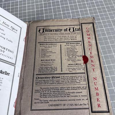 Red & Black Yearbook for Salt Lake High School 1908 