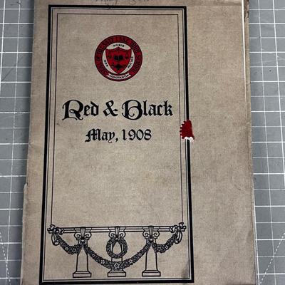 Red & Black Yearbook for Salt Lake High School 1908 