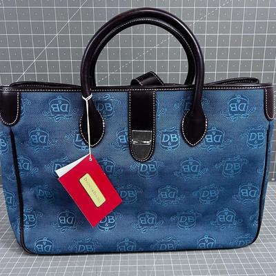 DOONEY & BOURKE Donegal Crest Leather Time Satchel with 3 piece Accessories In TEAL Color! NICE NEW NEVER TOUCHED