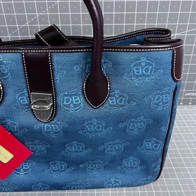 DOONEY & BOURKE Donegal Crest Leather Time Satchel with 3 piece Accessories In TEAL Color! NICE NEW NEVER TOUCHED