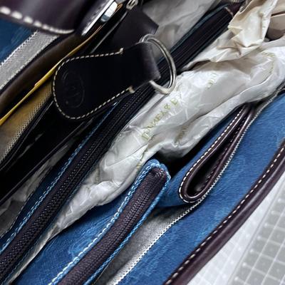 DOONEY & BOURKE Donegal Crest Leather Time Satchel with 3 piece Accessories In TEAL Color! NICE NEW NEVER TOUCHED
