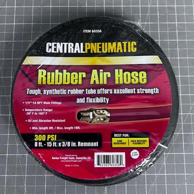 8 Foot Rubber Air Hose, NEW 