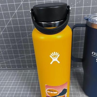Hydro Flask and Metal Coffee Cup 