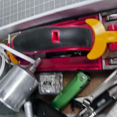 Tool Tray #3; Knife, Glue Gun, Sander