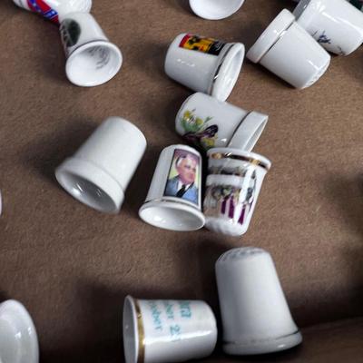 Large Lot of Ceramic / China Thimbles