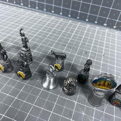 Pewter Western Thimble Collection