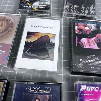 Vintage Cassettes; Rock, Country & Rap 