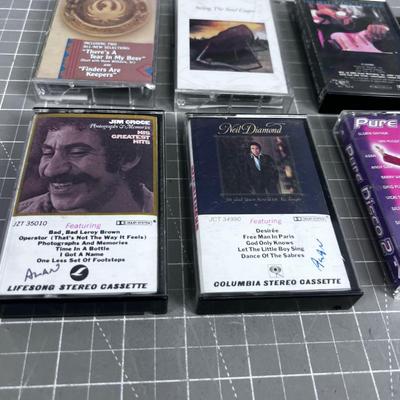 Vintage Cassettes; Rock, Country & Rap 