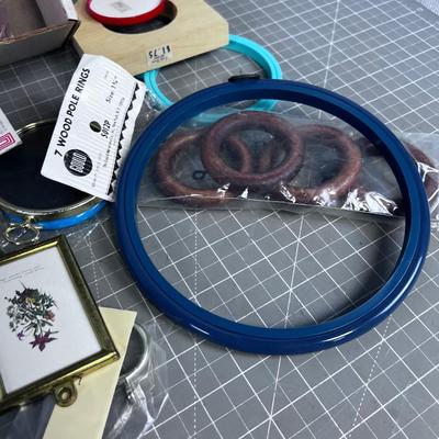 Little Frames  for Needle Work. Hand crafted display. 