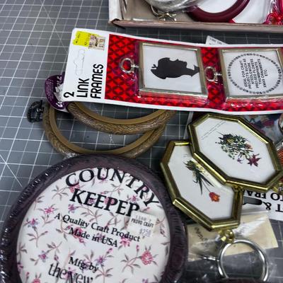 Little Frames  for Needle Work. Hand crafted display. 