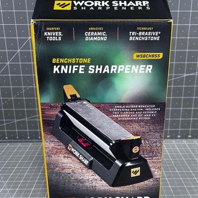 WORK SHARP Bench Stone Knife Sharpener, New in the box