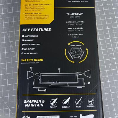 WORK SHARP Bench Stone Knife Sharpener, New in the box