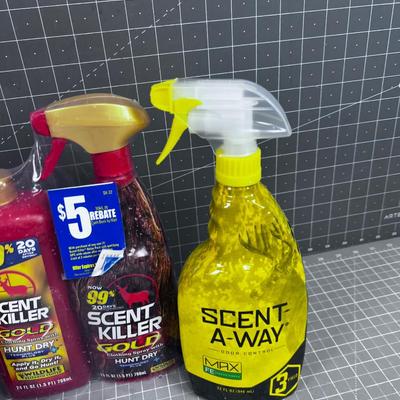 Scent Blocking Sprays (4) NEW Bottles 