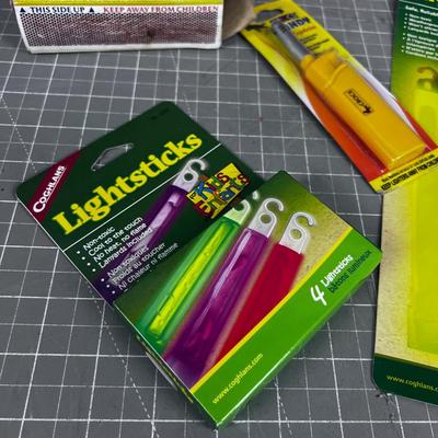 Matches, Tinder, Fire Starter And Glo Stick