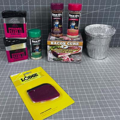 Pile of Items for COOKING; Seasoning, Rub and Cure