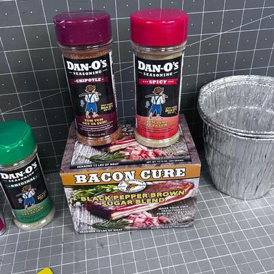 Pile of Items for COOKING; Seasoning, Rub and Cure